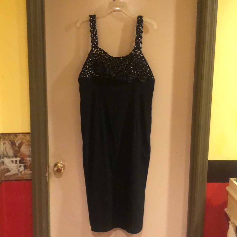 Bettie Page knee length bengaline wiggle dress 3x